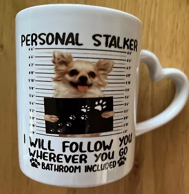 Buy Mug And Coaster Chihuahua Long Haired Personal Stalker • 12.95£