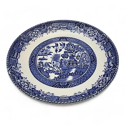 Buy 4 Vintage Willow Pattern Ralph Enoch Woods Ware Blue 5.5 Inch Saucer • 6£