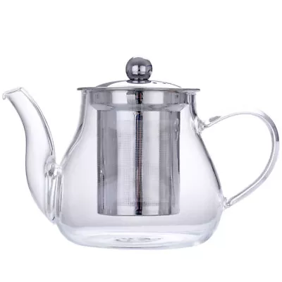 Buy Glass Small Teapot Kettle Water Home Jug Office Stainless Steel • 11.15£