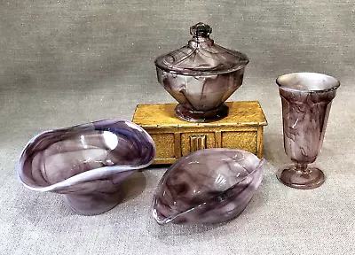 Buy Vintage Davidson Amethyst Glass Collection • 18£