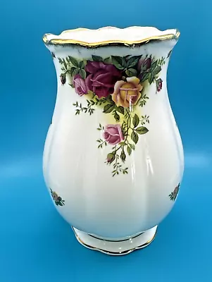 Buy Vintage Royal Albert Old Country Roses 6.5” Vase Bone China Made In England 1962 • 19.99£