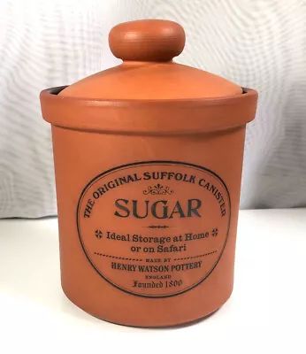 Buy Henry Watson Pottery Terracotta The Original Suffolk Sugar Canister Jar Medium • 14.95£