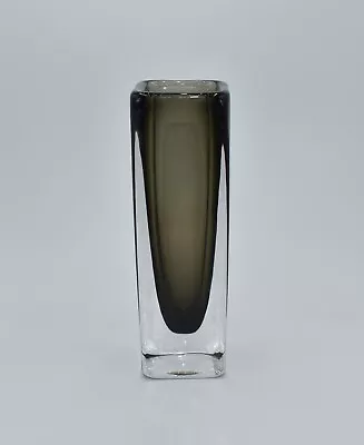 Buy Nils Landberg Dusk Art Glass Vase Orrefors Sweden Signed C1950s Sommerso. 19cm • 65£