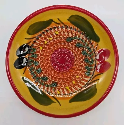 Buy Spanish Ceramic Grater Plate For Garlic/Ginger/Lemon/Chocolate Hand Painted New • 10.75£