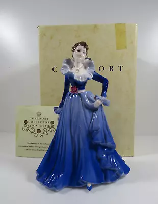 Buy Coalport Figurine Ladies Of Fashion Anne Lady Figure Of The Year 1997 Blue Dress • 39.99£