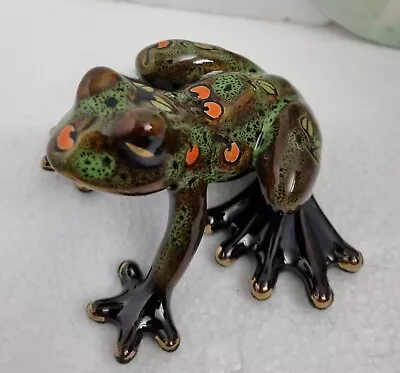 Buy Old Tupton Ware Hand Painted Green Frog Ceramic Figurine Ornament • 35£