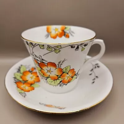 Buy Rare Edwardian Melba China Coffee Duo • 25£