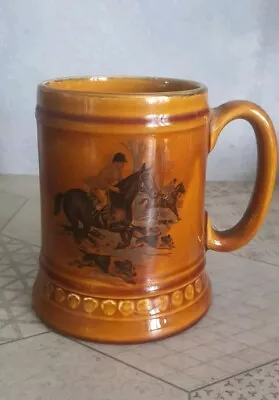 Buy Brown Ceramic Tankard By Lord Nelson Pottery With Horse N Hound Design.See Pics • 8.49£