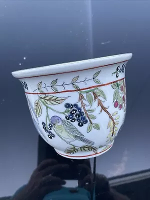 Buy Chinese Kewdos  Hand Painted Porcelain Jardiniere Plant Pot 6.5” Diameter • 25£