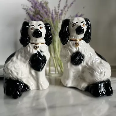 Buy Beswick Staffordshire China Dogs X2 Set Pair King Charles Spaniel Mantel Vintage • 199£