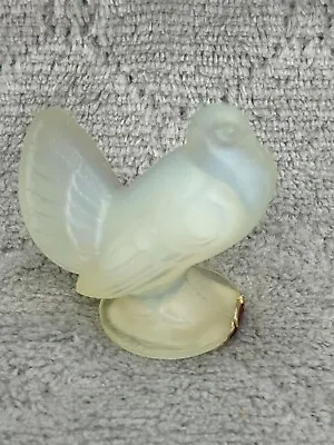 Buy SABINO France OPALESCENT ART GLASS Small DOVE Figurine Head Up - France • 23.30£