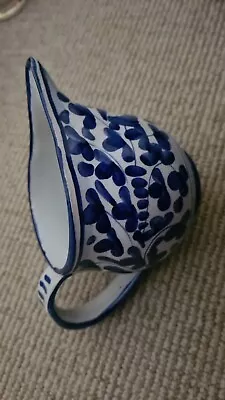 Buy Deruta Small Italian Decorative Floral Pottery Jug Blue & White VGC  • 4.99£