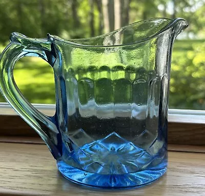 Buy Imperial Glass Old Williamsburg ? 4” Creamer Pitcher, Light Blue Vintage • 9.31£