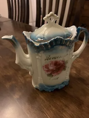 Buy Antique Porcelain Victorian ‘ Remember Me’ ‘Teapot? • 1.99£