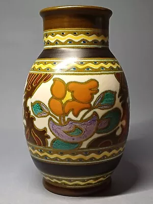 Buy Vintage Art Deco Rembrandt Large Gouda Pottery Vase.  • 19.50£