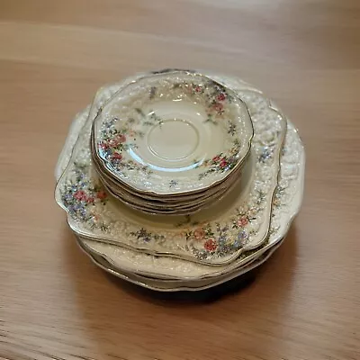 Buy Rare 1930’s Vintage Crown Ducal Florentine 'Rosalie' Plates And Saucers X 13 • 0.99£