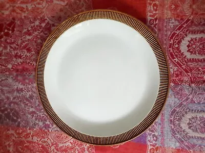 Buy Vintage Poole Pottery Chestnut Brown White Dinner Plate 10   (25.5cm) BARGAIN • 3.50£