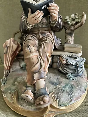 Buy Capodimonte Tramp On A Bench Large Figurine • 95£