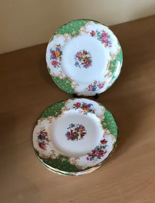 Buy Paragon Rockingham Green Tea Plates Used In Excellent Condition • 5£