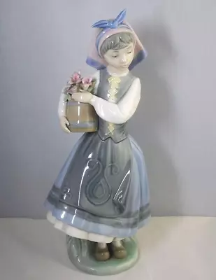 Buy Vintage Spanish Lladro Budding Blossoms Figure Figurine 1416 Dated 1983 • 24.99£