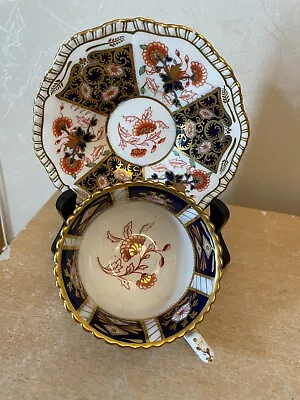 Buy John Rose Coalport Imari Antique Porcelain Cup & Saucer Pattern 816 Scalloped • 24.99£