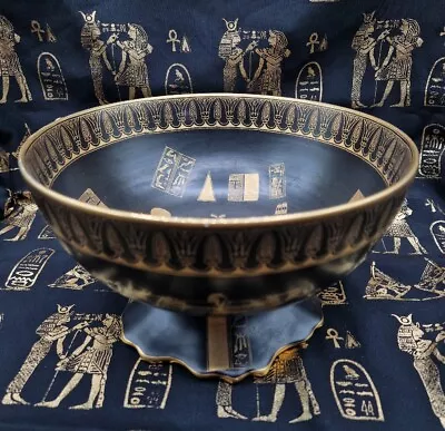 Buy Carlton Ware Art Deco Tutankhamun Egyptian Pattern Footed Bowl • 999£