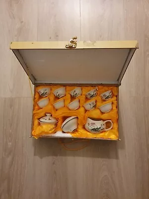 Buy  Chinese Jing Pin Yu Ci Traditional Mini Bone China Tea Set In Box • 30£