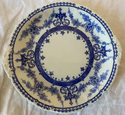 Buy Royal Crown Derby Vintage China Cake Plate, Blue & White Floral Design • 6£