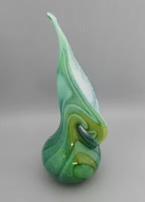 Buy British Studio Glass Green Lilly Vase, Our Glass Cockington 2000 • 39.99£