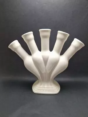 Buy Beautiful Unusual Vintage Spode White 5 Finger Tulip Vase • 49.95£