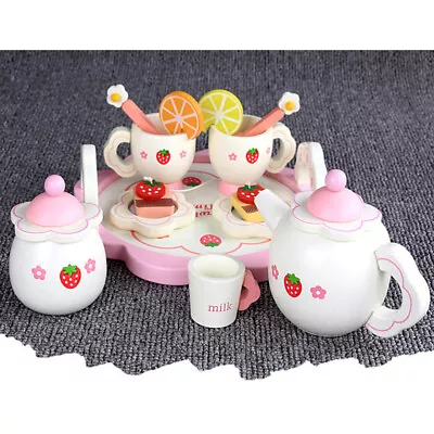 Buy Tea Set Little Girls Girl Tea Set Wooden Tea Toy Tea Set Kids • 26.95£