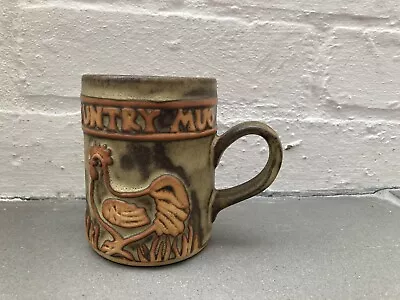Buy Vintage Tremar Studio Pottery  - Country Mug - Chicken. Cockerel Stoneware • 13.99£