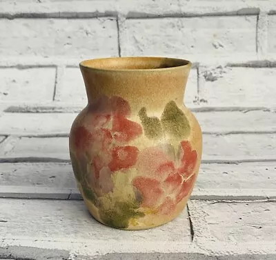 Buy Vintage Conwy Studio Pottery Vase Carol Wynne Morris. Spongeware 10cms Floral • 7£