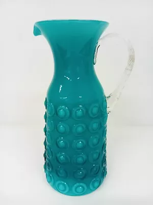 Buy Vintage Murano Blue Glass 10.5  Tall Collectable Jug - G125 • 9.99£