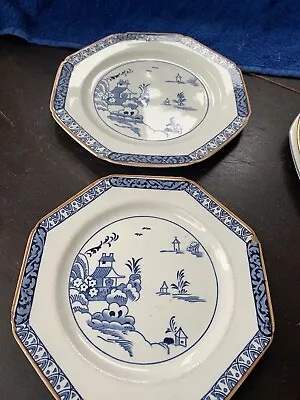 Buy Two 25cm Vintage Woods Ware China Plates 'Alva' Design Circa 1920's • 6.99£
