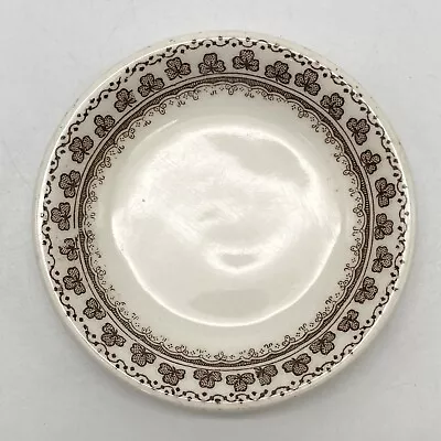 Buy Adams China England: Brown CLOVER Pattern Small Raised Circular Dish 3  / 8cm T6 • 9.54£