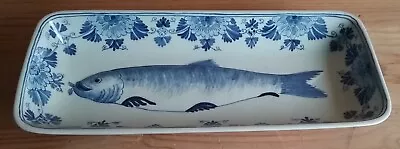 Buy Rare Royal Delft 1962 Blue/White Herring Plate • 19.85£