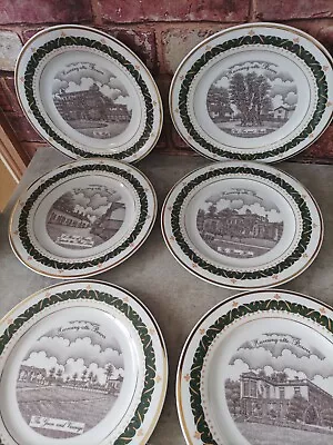 Buy The Canterbury Collection 1999  6 Porcelain Plates Havering Atte Bower Essex • 25£