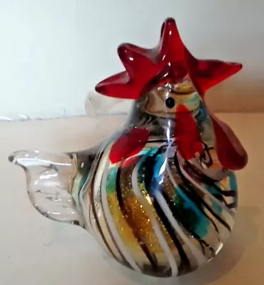 Buy Cockerel Ornament, Art Glass Bird Sculpture, Collectible Decorative Object D'art • 14£