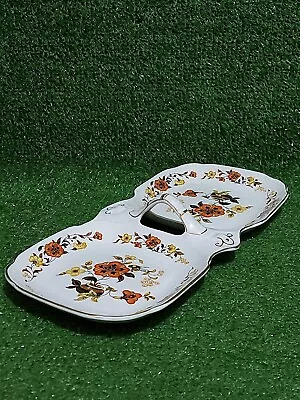 Buy Burleigh Ware Handled Divided Hors D'oeuvres Vintage Serving Plate Dish VGC • 12.99£
