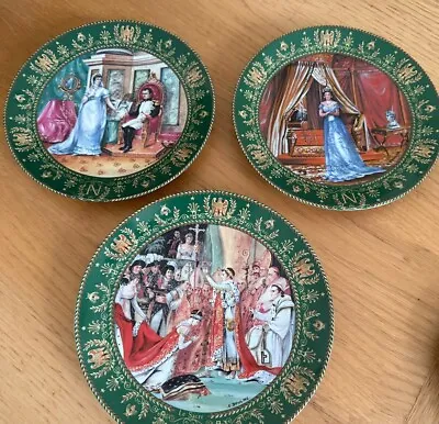Buy Collection Of Three Limited Edition French Napoleon Bonaparte Plates. Limoges. • 24£