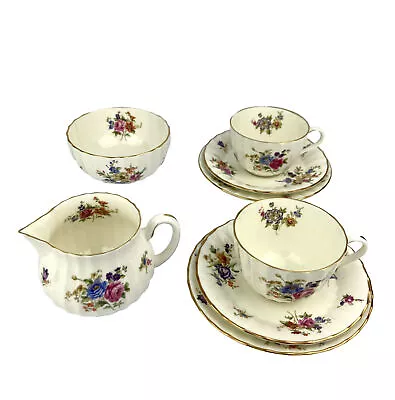 Buy Royal Worcester Roanoke 8 Piece Set Sugar Bowl Cups Saucers Side Plates Creamer • 29.99£