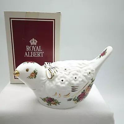Buy Royal Albert Old Country Roses Ceramic Bird Pomander Bone China 6 Ins Long Boxed • 12£