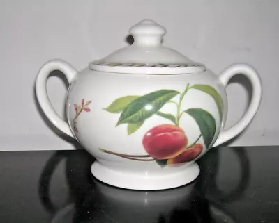 Buy Queen's RHS Fine China Hookers Fruit, Lidded Twin Handle Sugar Bowl • 3.50£