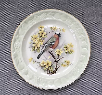 Buy Royal Worcester Spode Palissy England Hand Painted Plate ‘Bullfinch’ 23cm • 6£