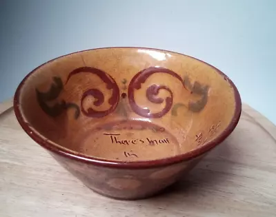 Buy Hart & Moist- Exeter Pottery Porridge  Bowl- Motto Ware 15 Cm Vintage • 6£