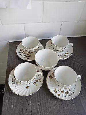 Buy Royal Wessex Ironstone Swinnertons Rare Hazel Pattern 60's Tea Cups Saucers Bowl • 10.50£