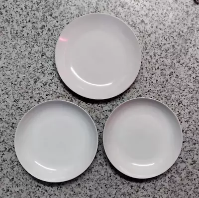 Buy White 3 Piece Dinner Plate X 1 And Twin Pasta Bowls Porcelain RETRO Tableware • 20£