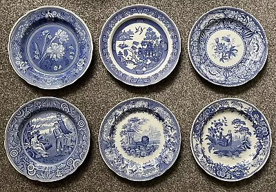 Buy The Spode Blue Room Collection Set Of 6 Decorative Plates • 54.99£