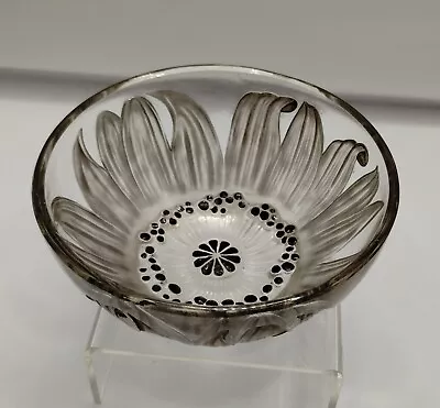 Buy Rene Lalique Fleur 3100 Bowl C 1912  French Smoky Brown Leaves Marked • 373.44£